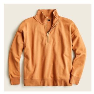 J. Crew university terry half zip